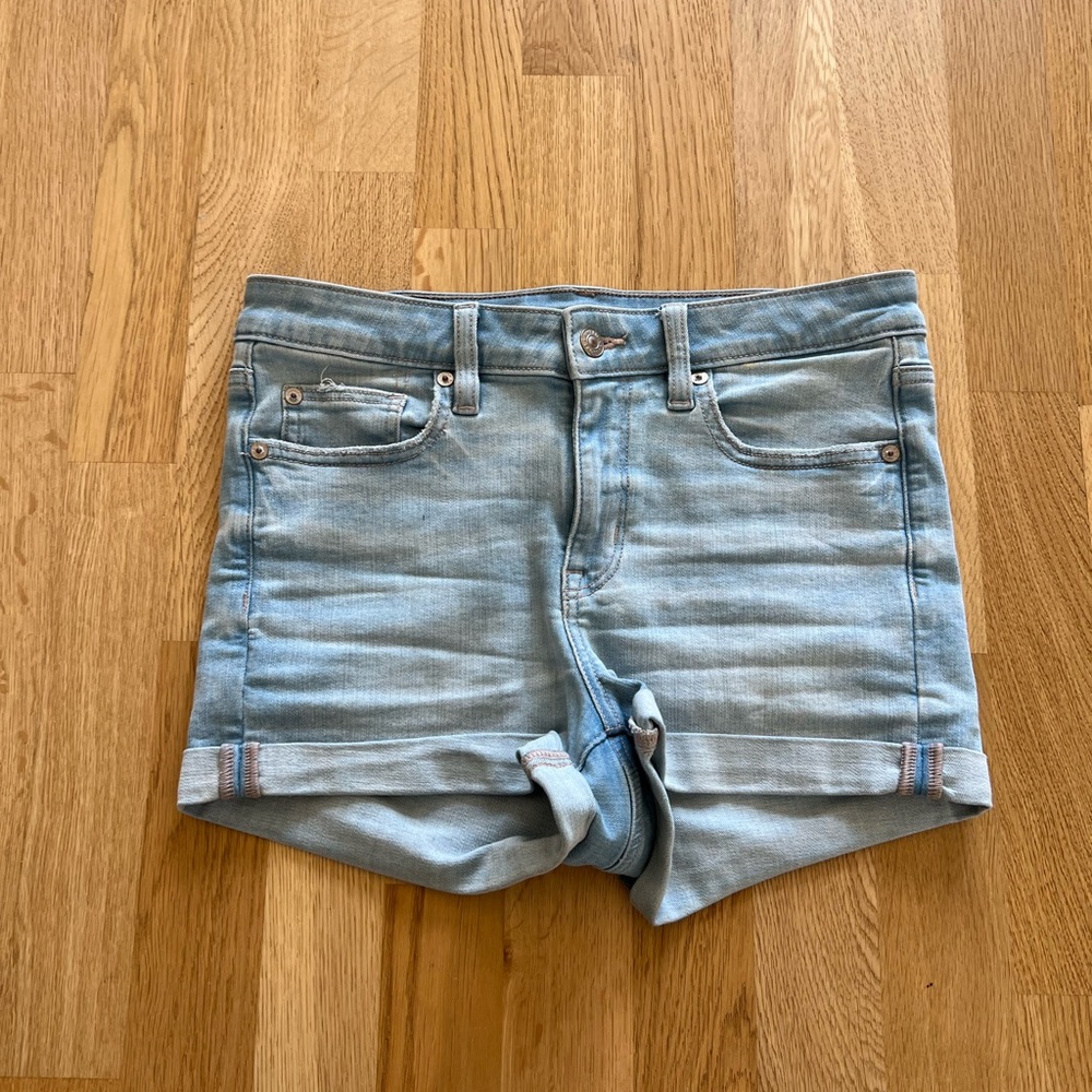 American Eagle High-Rise Shortie Next Level Stretch Denim Shorts